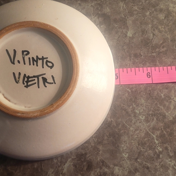V. PINTO VIETRI Vintage 1960's Italian Pottery Dish - Picture 4 of 5